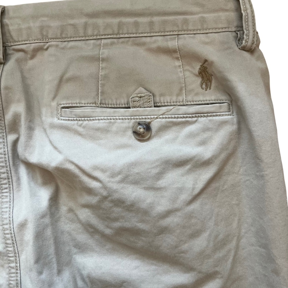 Polo Ralph Lauren Mens Stretch Straight Fit Chino Pants Tan Khaki 34x32 - Picture 5 of 9